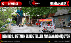 Demircili Ustanın Elinde Teller Arabaya Dönüşüyor