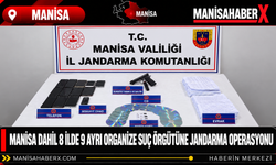Manisa Dahil 8 İlde 9 ayrı Organize Suç Örgütüne  JANDARMA Operasyonu