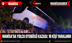 Manisa’da Yolcu Otobüsü Kazası: 18 Kişi Yaralandı