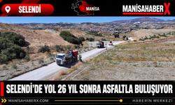 Selendi’de Yol 26 Yıl Sonra Asfaltla Buluşuyor