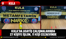Kula’da asayiş çalışmalarında 27 kişiye işlem, 11 kişi cezaevinde