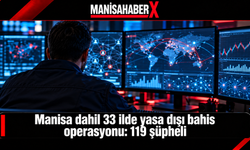 Manisa dahil 33 ilde yasa dışı bahis operasyonu: 119 şüpheli