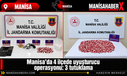 Manisa’da 4 ilçede uyuşturucu operasyonu: 3 tutuklama