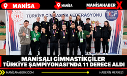 Manisalı cimnastikçiler Türkiye Şampiyonası’nda 11 derece aldı