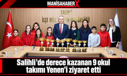 Salihli’de derece kazanan 9 okul takımı Yenen’i ziyaret etti
