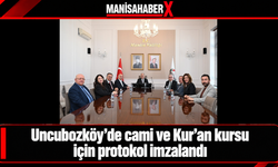 Uncubozköy’de cami ve Kur’an kursu için protokol imzalandı