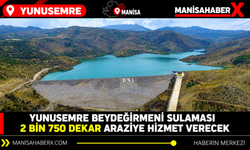 Yunusemre Beydeğirmeni sulaması 2 bin 750 dekar araziye hizmet verecek