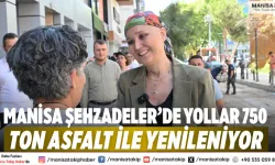 Manisa Şehzadeler’de yollar 750 ton asfalt ile yenileniyor