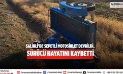 Salihli’de sepetli motosiklet Devrildi, sürücü hayatını kaybetti