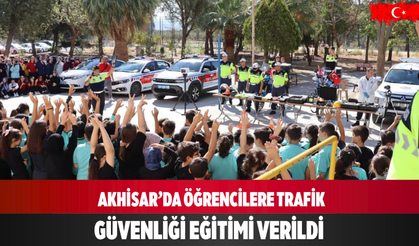 Akhisar’da öğrencilere trafik güvenliği eğitimi verildi