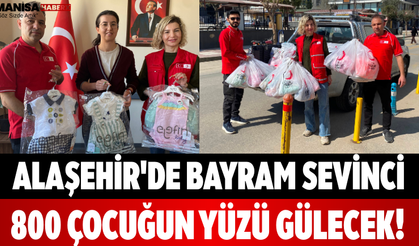Alaşehir'de Bayram Sevinci 800 Çocuğun Yüzü Gülecek!