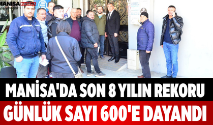 Manisa'da Son 8 Yılın Rekoru Günlük Sayı 600'e Dayandı