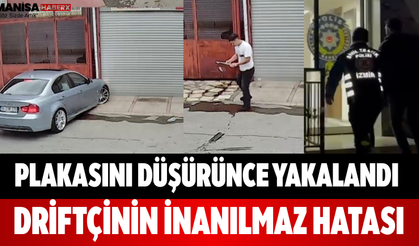 Plakasını Düşürünce Yakalandı Driftçinin İnanılmaz Hatası