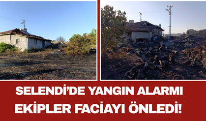 Selendi’de Yangın Alarmı: Ekipler Faciayı Önledi!