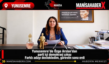 Yunusemre’de Özge Arslan’dan parti içi demokrasi çıkışı