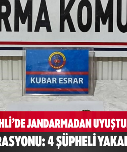 Salihli’de Jandarmadan Uyuşturucu Operasyonu: 4 Şüpheli Yakalandı