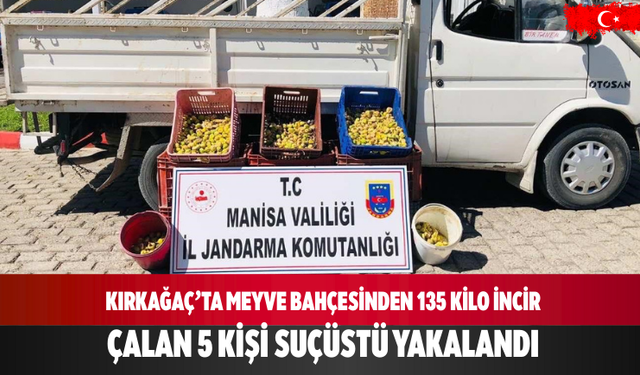 Kırkağaç’ta Meyve Bahçesinden 135 Kilo İncir Çalan 5 Kişi Suçüstü Yakalandı