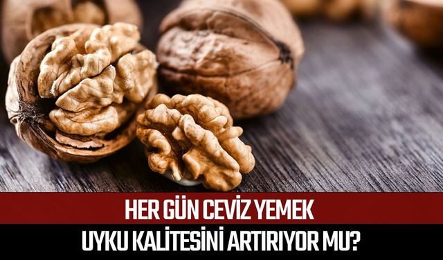 Her gün ceviz yemek uyku kalitesini artırıyor mu?