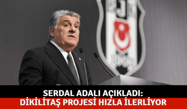 Serdal Adalı açıkladı: Dikilitaş Projesi hızla ilerliyor