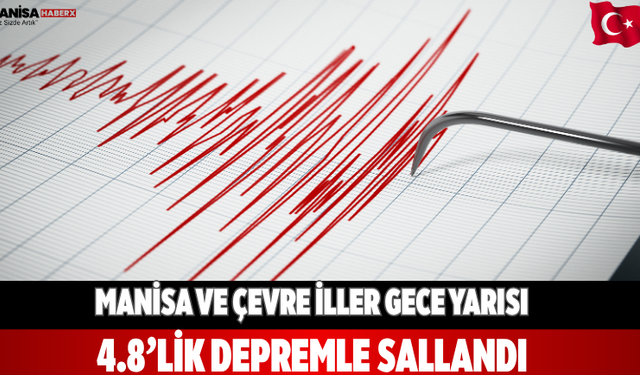 Manisa ve Çevre İller Gece Yarısı 4.8’lik Depremle Sallandı