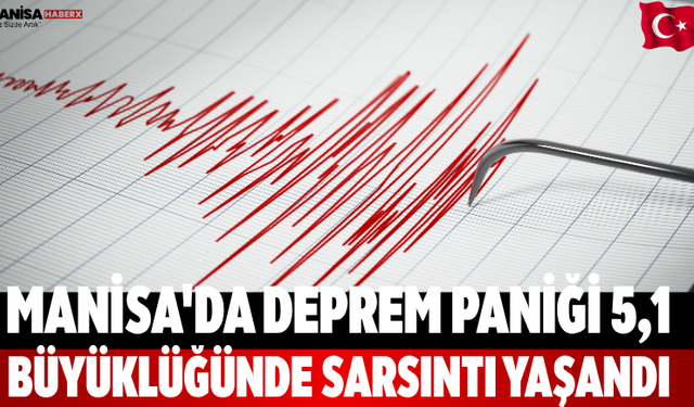 Manisa'da deprem paniği 5,1 büyüklüğünde sarsıntı yaşandı