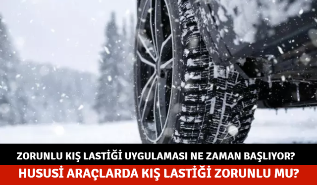 Hususi araçlarda kış lastiği zorunlu mu?