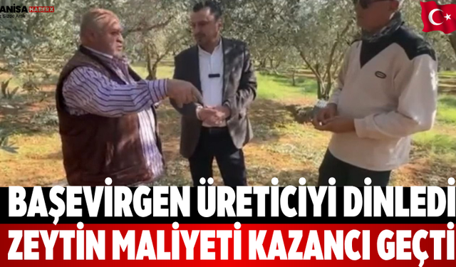 Başevirgen üreticiyi dinledi Zeytin maliyeti kazancı geçti