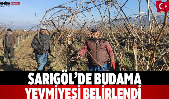 Sarıgöl’de Budama Yevmiyesi Belirlendi