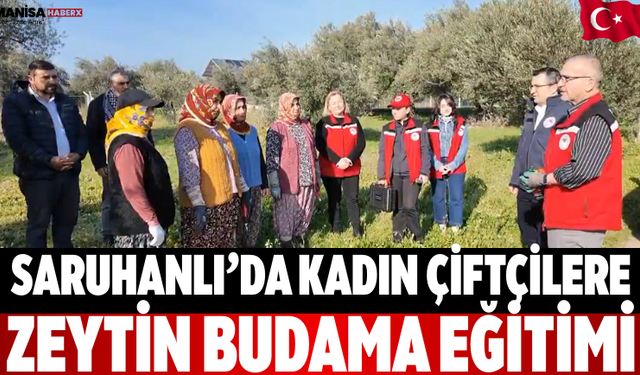 Saruhanlı’da Kadın Çiftçilere  Zeytin Budama Eğitimi