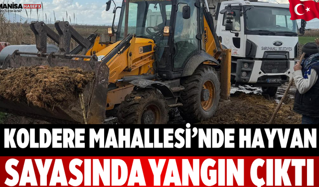 Koldere Mahallesi’nde Hayvan Sayasında Yangın Çıktı