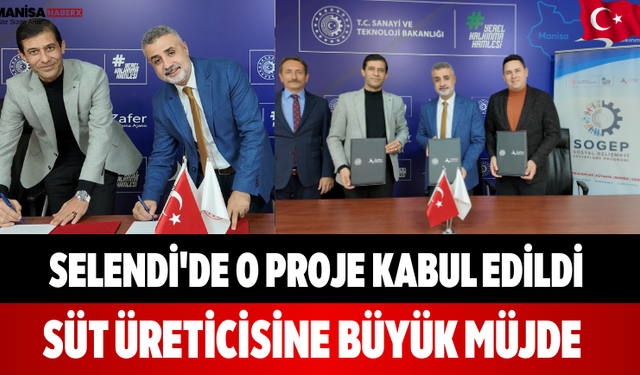 Selendi'de O Proje Kabul Edildi Süt Üreticisine Büyük Müjde