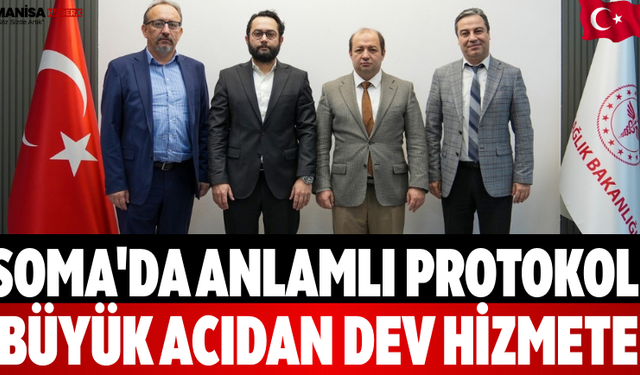 Soma'da Anlamlı Protokol Büyük Acıdan Dev Hizmete