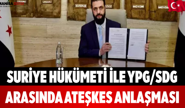 Suriye Hükümeti ile YPG/SDG Arasında Ateşkes Anlaşması