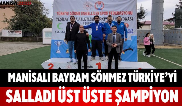 Manisalı Bayram Sönmez Türkiye’yi Salladı Üst Üste Şampiyon