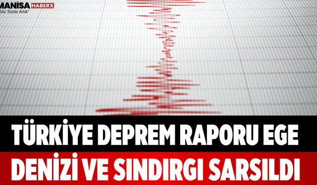 Türkiye Deprem Raporu Ege Denizi ve Sındırgı Sarsıldı