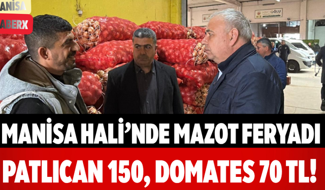 Manisa Hali’nde Mazot Feryadı Patlıcan 150, Domates 70 TL!