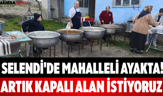 Selendi'de Mahalleli Ayakta! Artık Kapalı Alan İstiyoruz