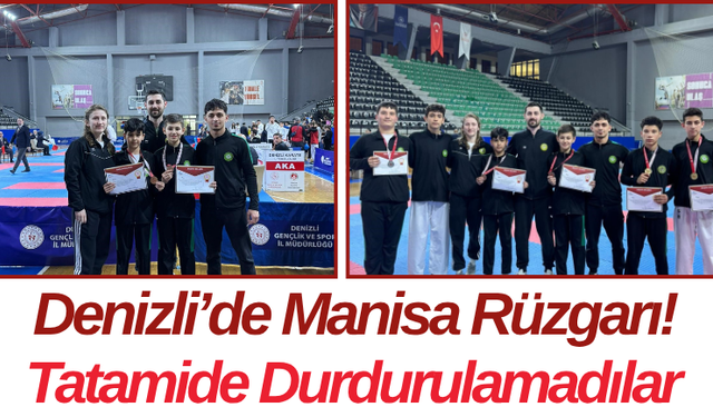 Denizli’de Manisa Rüzgarı! Tatamide Durdurulamadılar