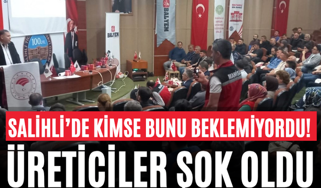 Salihli’de Kimse Bunu Beklemiyordu! Üreticiler Şok Oldu