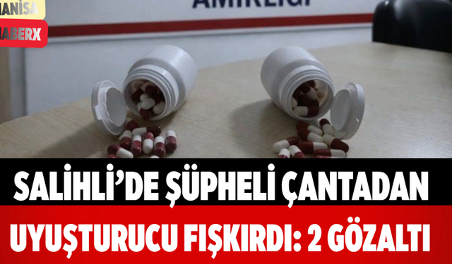 Salihli’de Şüpheli Çantadan Uyuşturucu Fışkırdı: 2 Gözaltı