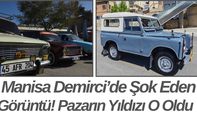 Manisa Demirci’de Şok Eden Görüntü! Pazarın Yıldızı O Oldu