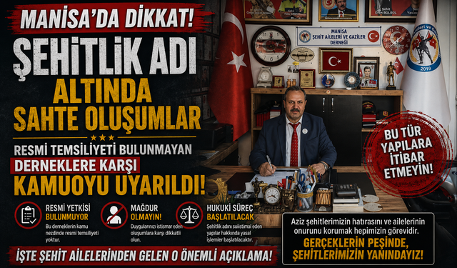 Manisa'da Dikkat! Şehitlik Adı Altında Sahte Oluşumlar