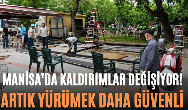 Manisa’da Kaldırımlar Değişiyor! Artık Yürümek Daha Güvenli