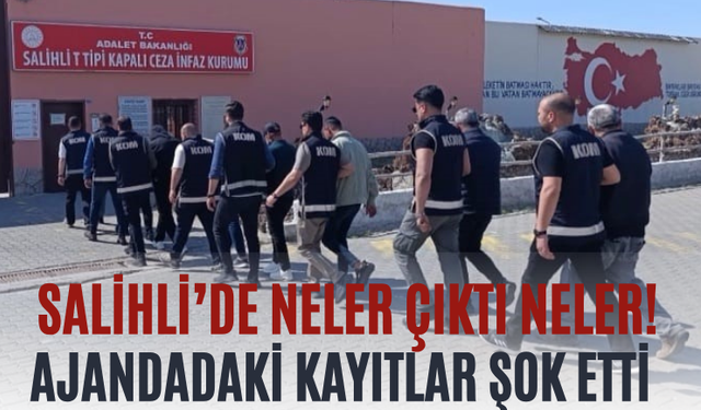 Salihli’de Neler Çıktı Neler! Ajandadaki Kayıtlar Şok Etti
