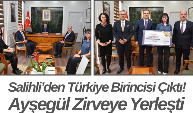Salihli’den Türkiye Birincisi Çıktı Ayşegül Zirveye Yerleşti