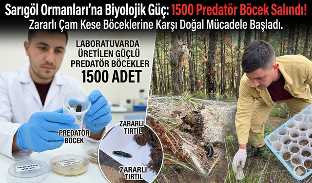 Sarıgöl Ormanlarında Doğal Mücadele Dönemi Başladı!