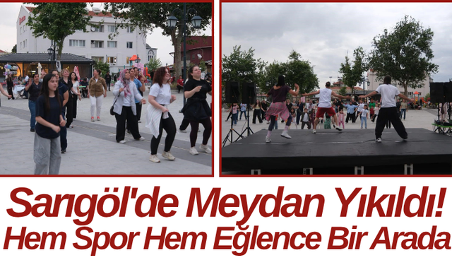 Sarıgöl'de Meydan Yıkıldı! Hem Spor Hem Eğlence Bir Arada