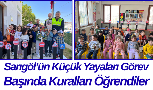 Sarıgöl’ün Küçük Yayaları Görev Başında Kuralları Öğrendiler