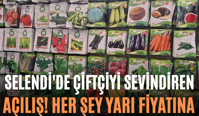 Selendi'de Çiftçiyi Sevindiren Açılış! Her Şey Yarı Fiyatına