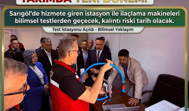 Türkiye’nin İlk Zirai Mücadele Test İstasyonu Sarıgöl’de Açıldı!